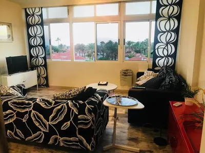 Zona de estar de Apartment with a view - Playa del Inglés, Taidia