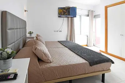 Cama o camas de una habitación en Salobre Vista Golf 27