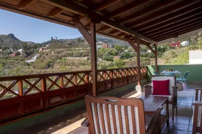 Un balcón o terraza de El Cañaveral – Casa Rural con Terraza San Mateo