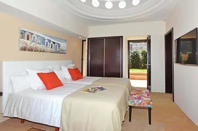 Cama o camas de una habitación en Salobre Moringa