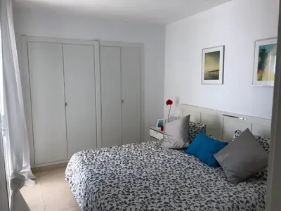 Cama o camas de una habitación en Las Algas 1 Etage
