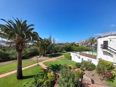 Jardín al aire libre en Monte Rojo San Agustin