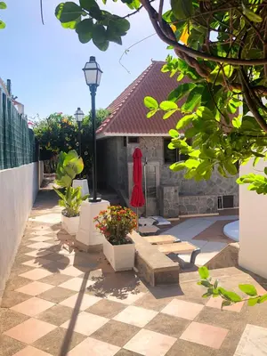 Jardín al aire libre en Villas Las Almenas