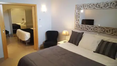 Cama o camas de una habitación en Holiday Home Villa Fonzie Montaña La Data