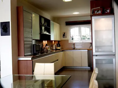 Una cocina o zona de cocina en Holiday Home Villa Fonzie Montaña La Data
