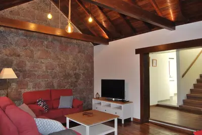 Una televisión o centro de entretenimiento en Casa Guayarmina