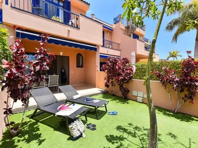 Jardín al aire libre en Villa Feliz 128