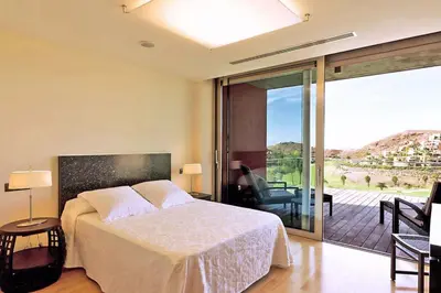 Cama o camas de una habitación en Salobre La Calma