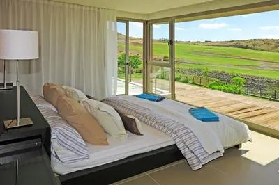 Cama o camas de una habitación en Salobre Los Dragos 12