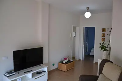 Una televisión o centro de entretenimiento en Ático San Miguel