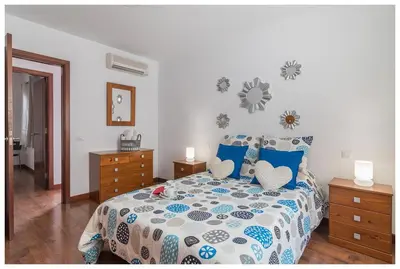 Cama o camas de una habitación en La Casita del Centro