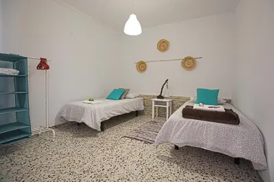 Cama o camas de una habitación en Casa Belinda
