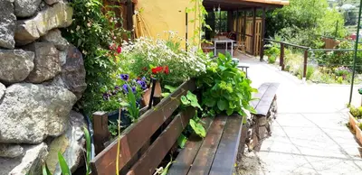 Jardín al aire libre en Villa el Manantial