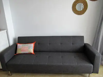 Zona de estar de Vivelorural Canteras 208 beach front with wifi