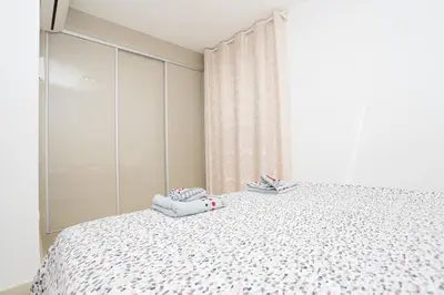 Cama o camas de una habitación en Masvacation Calle Lanzarote B, 4Room, Terrace