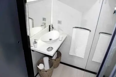 Un baño de Apartamento con diseño moderno y piscina Taurito