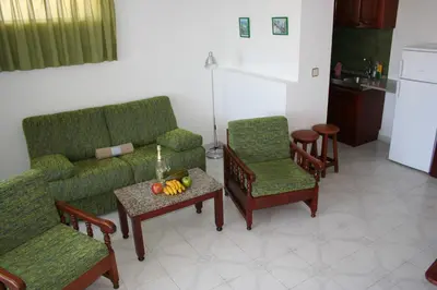 Zona de estar de Apartamentos Maba Playa