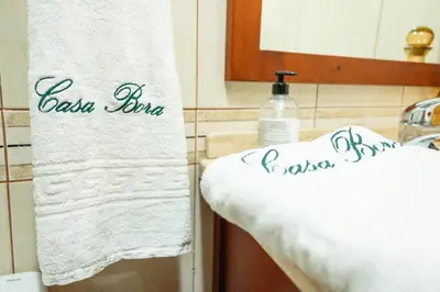 Cama o camas de una habitación en Casa Bora