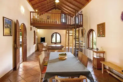 Cama o camas de una habitación en Finca Los Dioses I