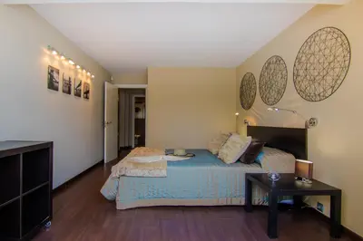 Cama o camas de una habitación en Warhol
