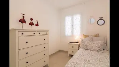 Cama o camas de una habitación en Apartamento Vera Canteras