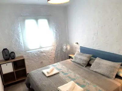 Cama o camas de una habitación en Tartanas 144 playa del inglés, jumbo