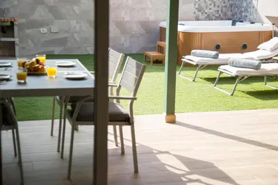 Zona de estar de Villa situada en Maspalomas Gran Canaria,