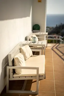 Zona de estar de Apartamentos Halley