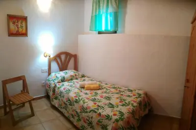 Cama o camas de una habitación en Chalet Ruta Las Lagunetas