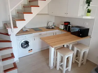 Una cocina o zona de cocina en Bungalow Duna Flor Maspalomas