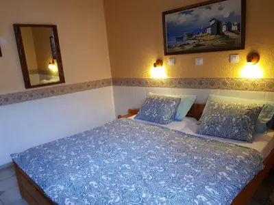 Cama o camas de una habitación en Bungalows Bahamas beside the park and 300m to the beach