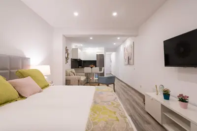 Una televisión o centro de entretenimiento en Sony Cosi Loft Canteras