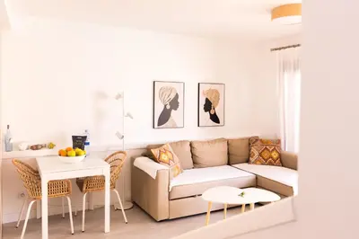 Zona de estar de Maravilloso Duplex en San Agustin