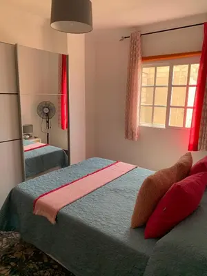 Cama o camas de una habitación en Vacacional Tegueste 2ºB