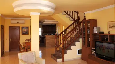 Una televisión o centro de entretenimiento en Villa Lovisi 2