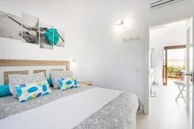 Cama o camas de una habitación en Bungalow Villa Golf Maspalomas