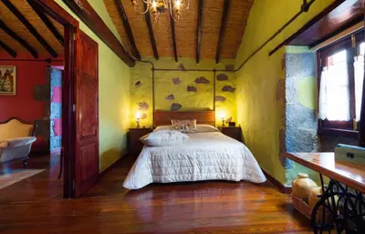 Cama o camas de una habitación en La Cuadra