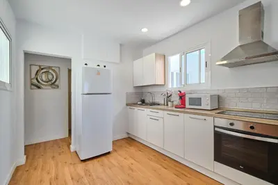 Una cocina o zona de cocina en Apartments Vegueta Suite