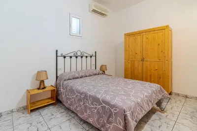 Cama o camas de una habitación en Casa Rural de Perera