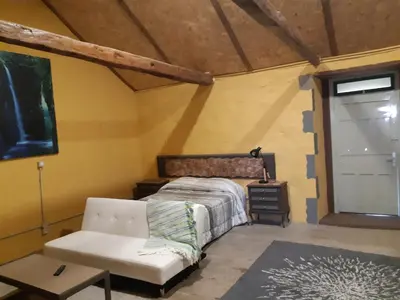 Cama o camas de una habitación en Casa rural la cruz