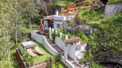 Jardín al aire libre en La Burbuja