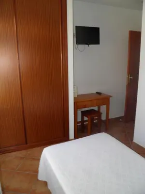 Una televisión o centro de entretenimiento en Hostal Albacar