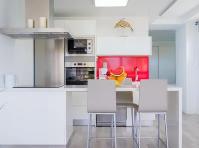Una cocina o zona de cocina en Aguila Beach Ocean View By CanariasGetaway