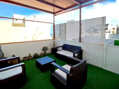 Zona de estar de Ático en Las Canteras