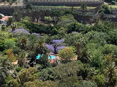 Jardín al aire libre en La Casa del Molino de Viento