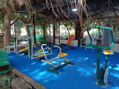 Zona de juegos infantil en La Casa del Molino de Viento