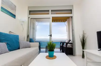 Zona de estar de Blue Vista Apartment