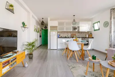 Una cocina o zona de cocina en La Flor Beach