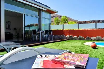 Jardín al aire libre en Villas Opal Anfi Tauro