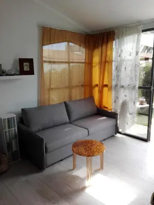 Zona de estar de bungalow near Yumbo 200 meters from the beach